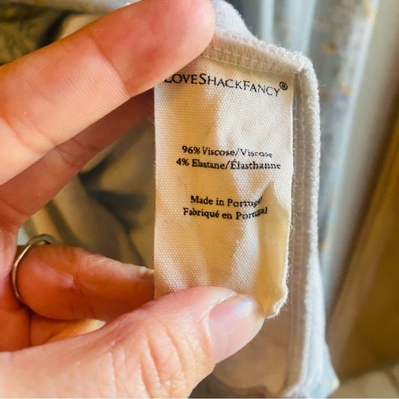 LOVESHACKFANCY Vienna Turtleneck Top in Sky Gray XS - Picture 9 of 9